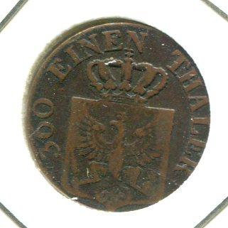 GERMANY 1838A 1 PFENNIG