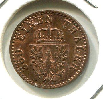 GERMANY 1863A 1 PFENNIG