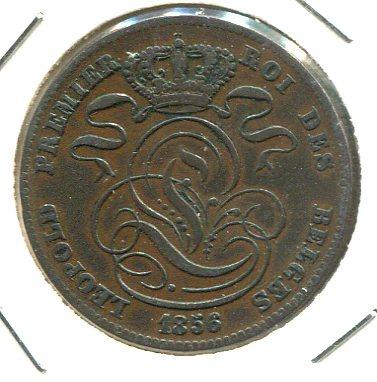 BELGIUM 1856 5 CENTS (01)