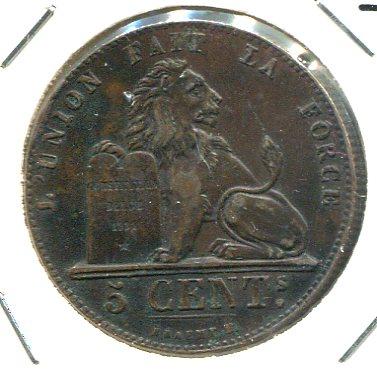 BELGIUM 1857 5 CENTS (02)