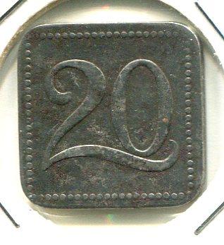 GERMANY C.1917-18 20 PFG TOKEN