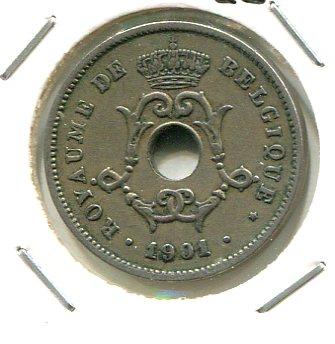 BELGIUM 1901 FR 10 CENTS 'SCARCE'