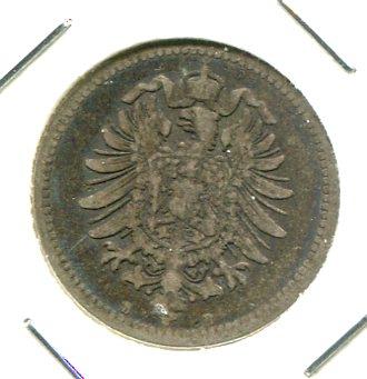 GERMANY 1876B 50 PFENNIG