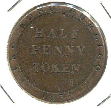 ISLE OF MAN 1831 1/2D TOKEN (04)