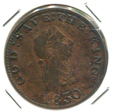 ISLE OF MAN 1830 1D TOKEN