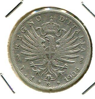 ITALY 1906 LIRA