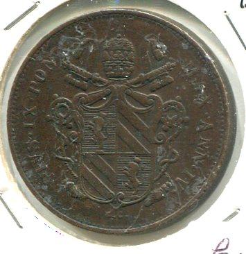 ITALY 1849R 2 BAIOCCI