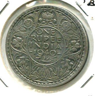 INDIA BR. 1940B RUPEE