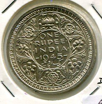 INDIA BR. 1945B RUPEE