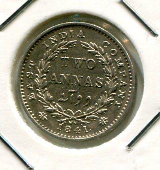 INDIA BR.1841 2 ANNAS