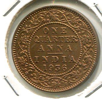 INDIA BR. 1936 1/4 ANNA (01)