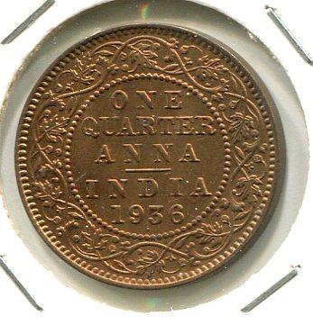 INDIA BR. 1936 1/4 ANNA (03)