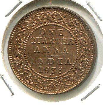 INDIA BR. 1936 1/4 ANNA (06)