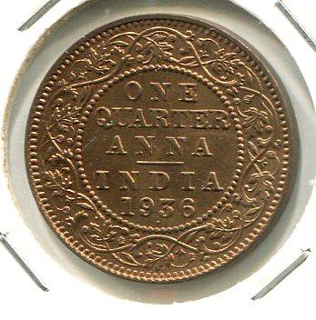 INDIA BR. 1936 1/4 ANNA (09)