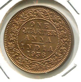 INDIA BR. 1936 1/4 ANNA (11)