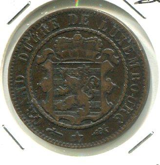 LUXEMBOURG 1870 10 CENTS