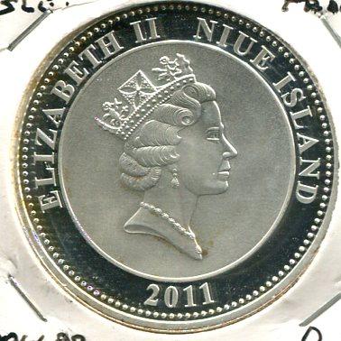 NIUE ISLAND 2011 PROOF DOLLAR