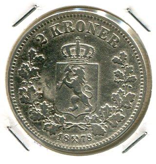 NORWAY 1878 2 KRONER (02)