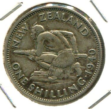 NEW ZEALAND 1940 SHILLING