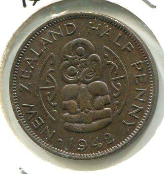 NEW ZEALAND 1942 1/2D 'RARE'