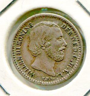 NETHERLANDS 1885 10 CENTS (04)