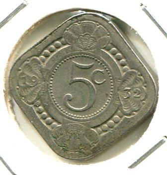 NETHERLANDS 1932 5 CENTS