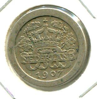 NETHERLANDS 1907 5 CENTS (03)