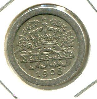 NETHERLANDS 1908 5 CENTS (02)