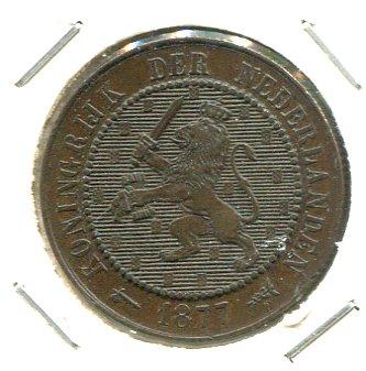 NETHERLANDS 1877 2 1/2 CENTS (02)