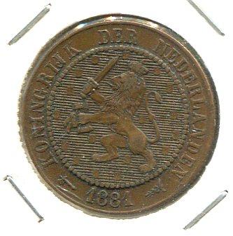 NETHERLANDS 1881 2 1/2 CENTS (02)