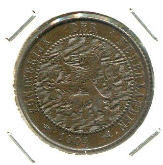 NETHERLANDS 1904 2 1/2 CENTS (02)