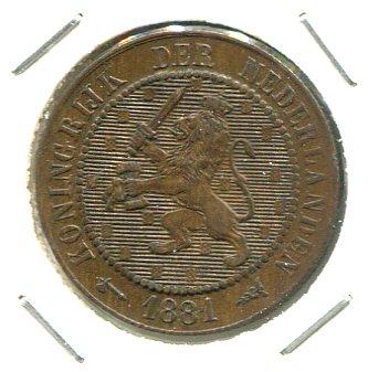 NETHERLANDS 1881 2 1/2 CENTS (03)