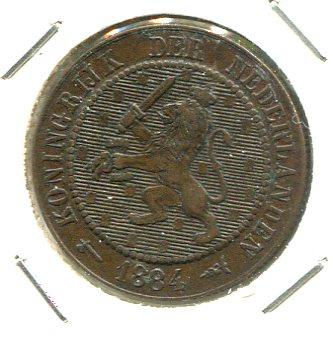 NETHERLANDS 1884 2 1/2 CENTS (02)