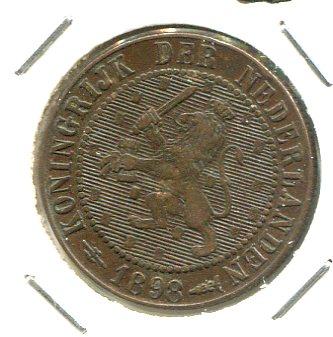 NETHERLANDS 1898 2 1/2 CENTS SCARCE (04)