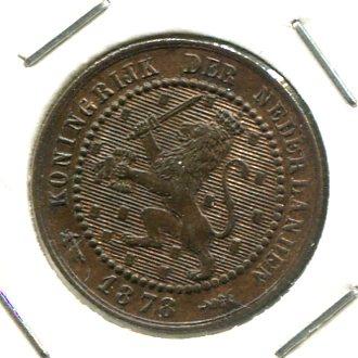 NETHERLANDS 1878 CENT