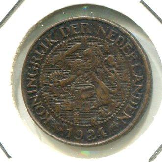 NETHERLANDS 1924 CENT 'RARE'