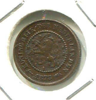 NETHERLANDS 1878 1/2 CENT