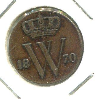 NETHERLANDS 1870 1/2 CENT SCARCE