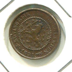 NETHERLANDS 1891 1/2 CENT (02)