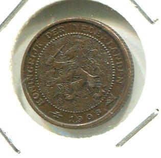 NETHERLANDS 1906 1/2 CENT