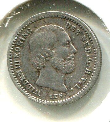 NETHERLANDS 1869 5 CENTS