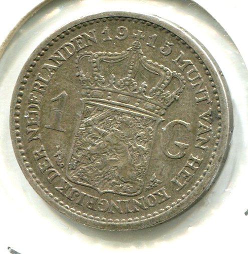 NETHERLANDS 1915 GUILDER