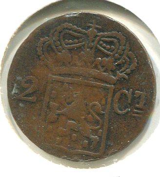 NETHERLAND INDIES 1836V 2 CENTS