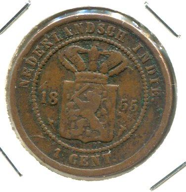 NETHERLAND INDIES 1855 CENT SCARCE