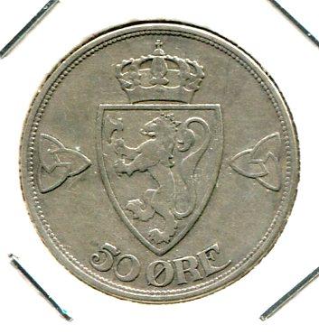 NORWAY 1916 50 ORE