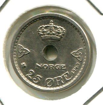 NORWAY 1949 25 ORE