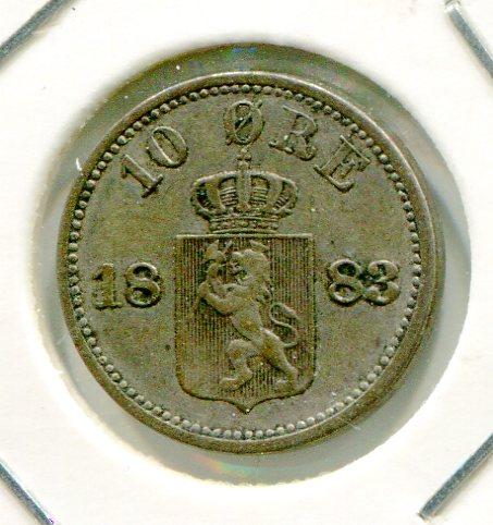 NORWAY 1883 10 ORE (02)