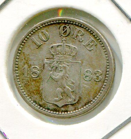 NORWAY 1883 10 ORE (03)