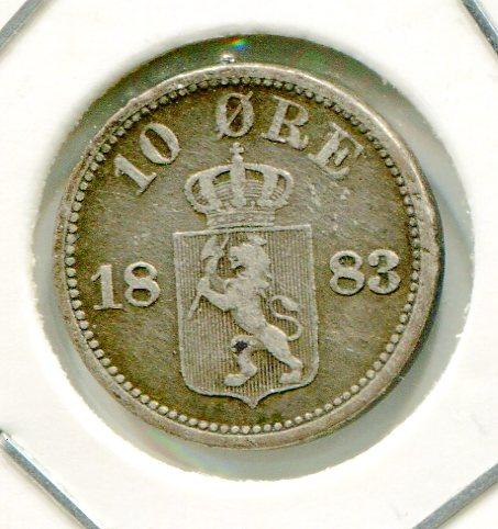 NORWAY 1883 10 ORE (04)