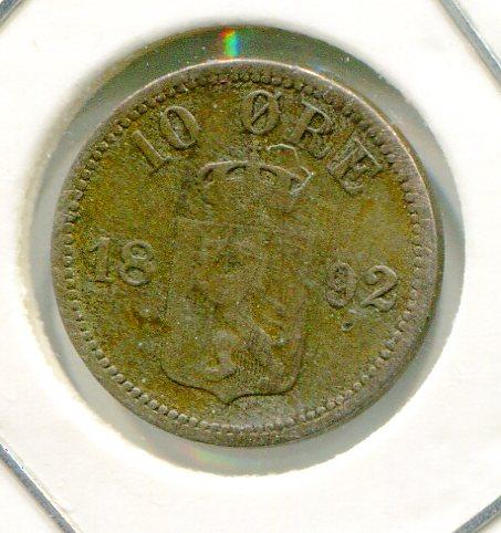 NORWAY 1892 10 ORE (05)